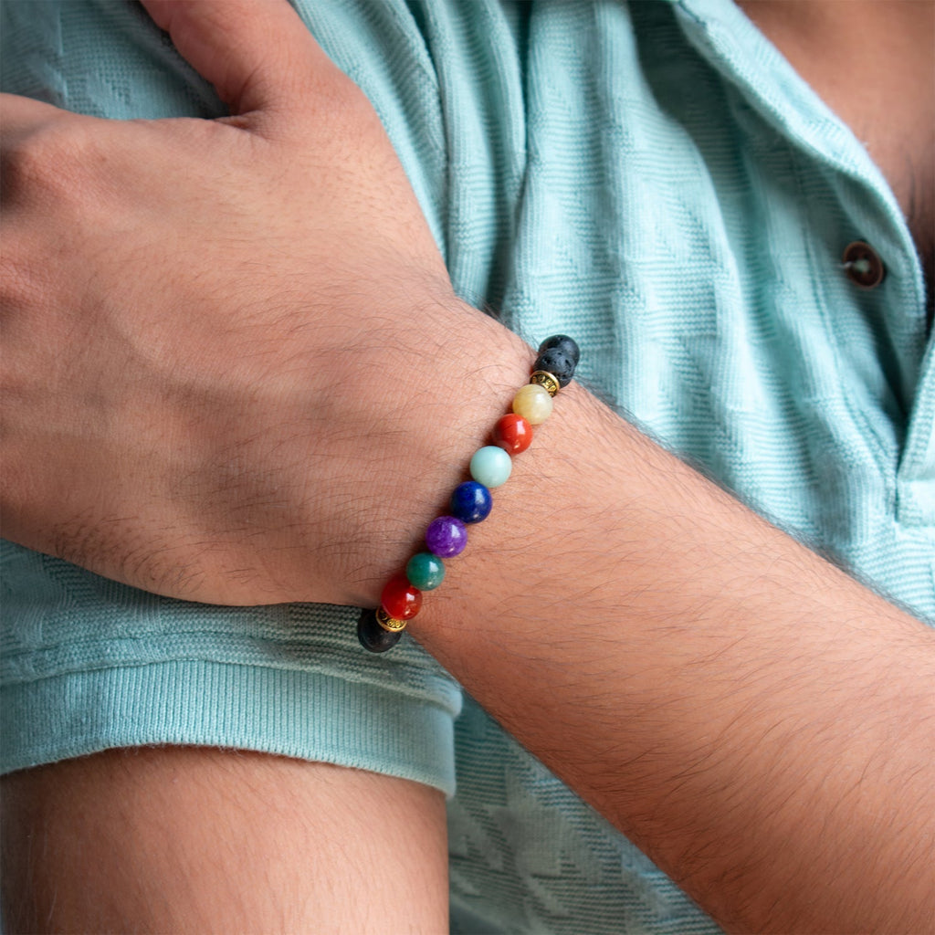 Shukr Chakra Bracelet With Om Bead
